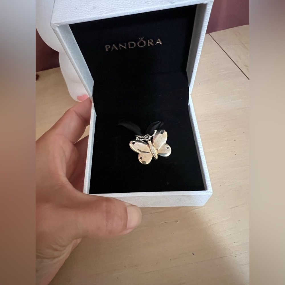 Pandora Gold and Silver Butterfly Brooch